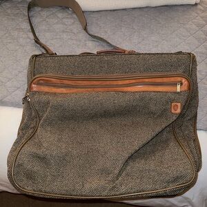 Vintage Tweed Hartman Luggage Bag
